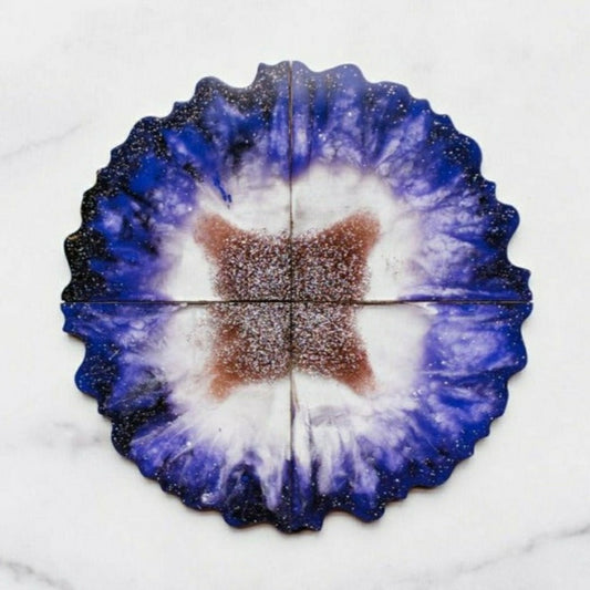 Agate Resin Coasters Kit | Plow & Hearth