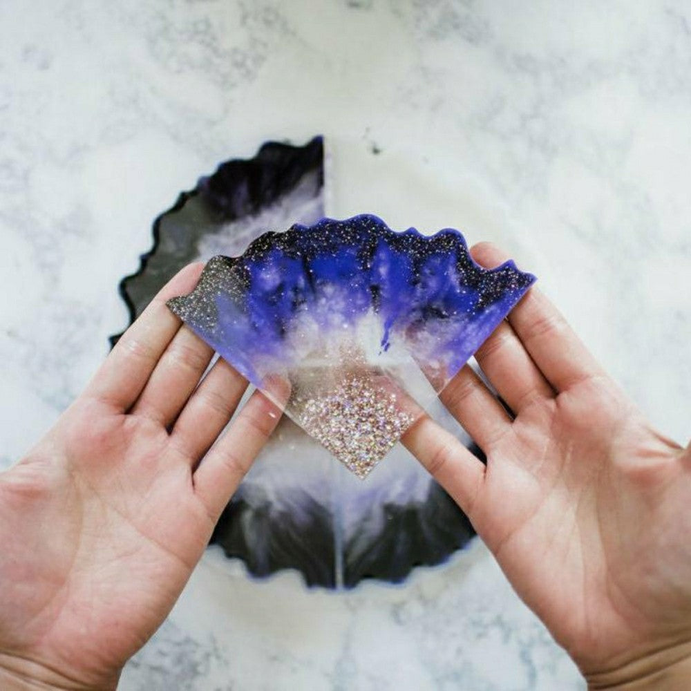 Agate Resin Coasters Kit | Plow & Hearth