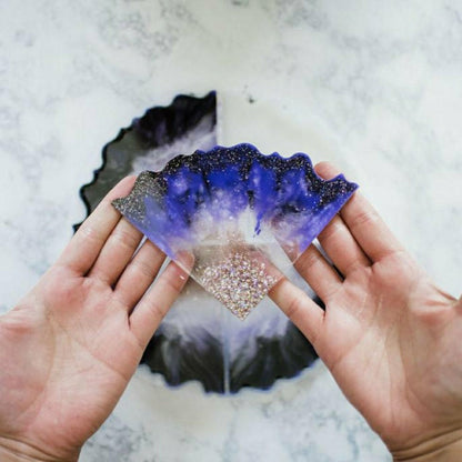 Agate Resin Coasters Kit | Plow & Hearth