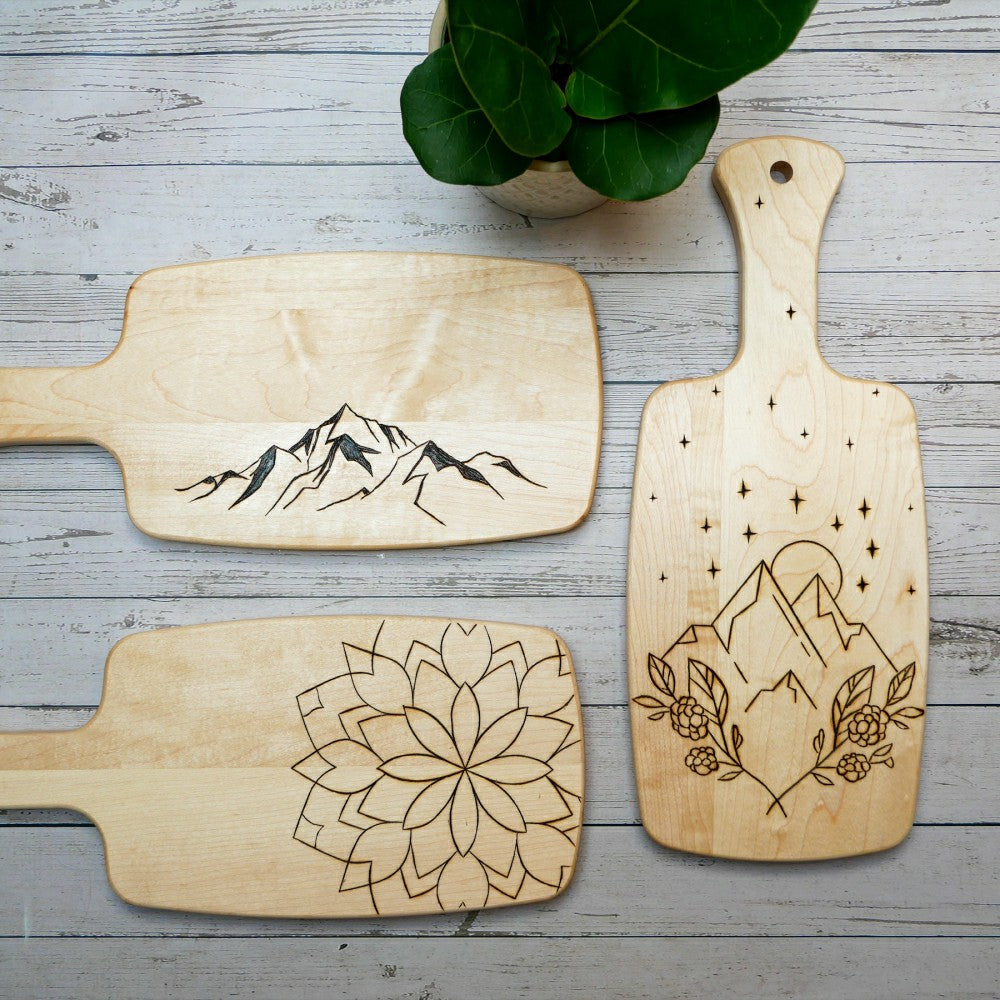 Wood Burned Cutting Board Kit | Plow & Hearth