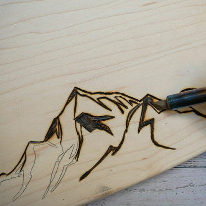 Wood Burned Cutting Board Kit | Plow & Hearth