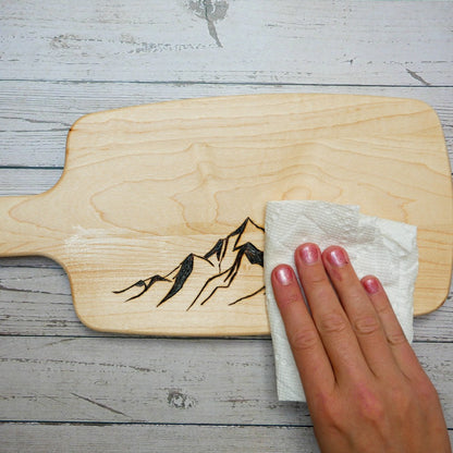 Wood Burned Cutting Board Kit | Plow & Hearth
