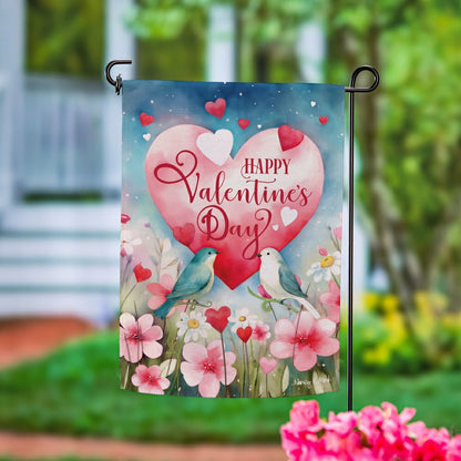 Lovebirds Suede Garden Flag | Plow & Hearth