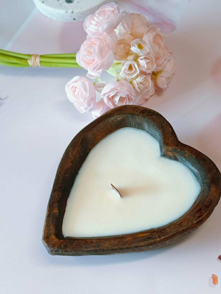 Endless Love Wooden Candle | Plow & Hearth