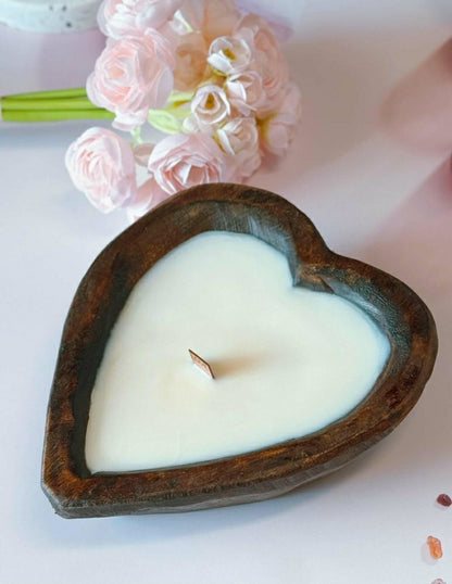 Endless Love Wooden Candle | Plow & Hearth