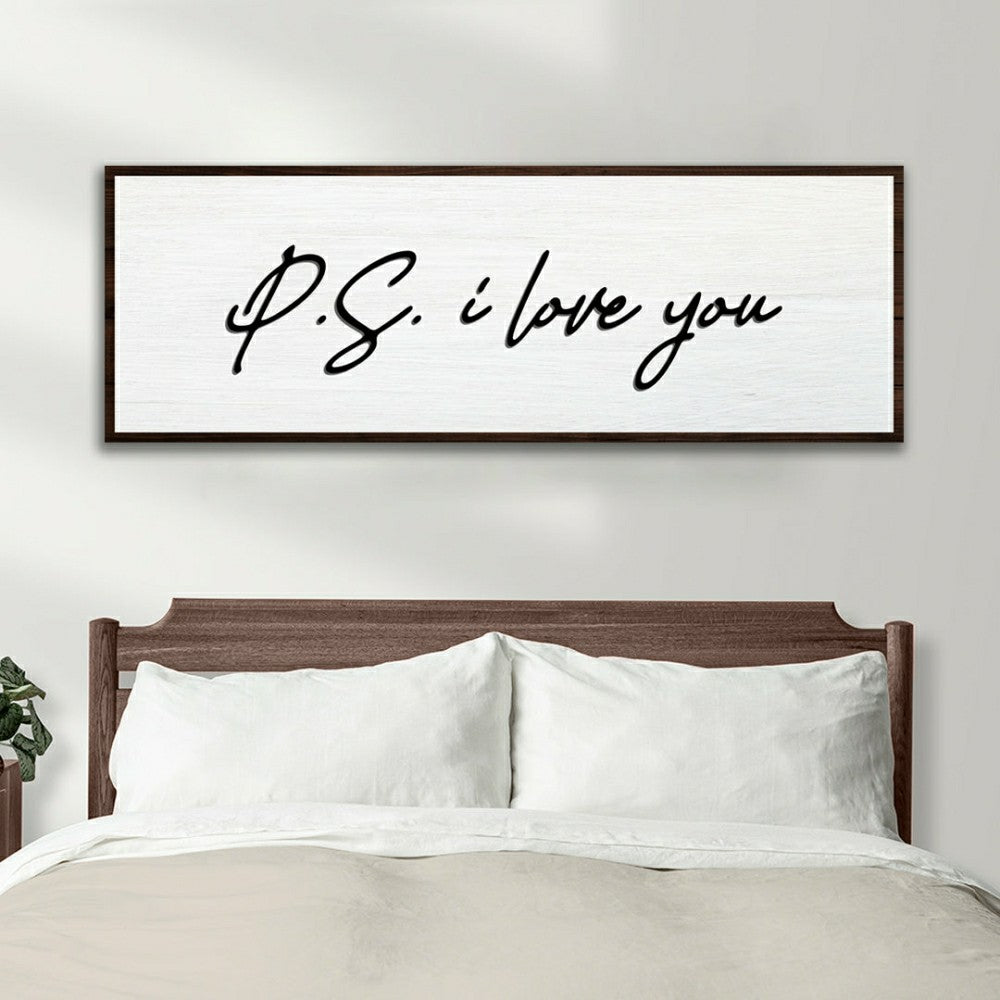 P.S. I Love You Typography Sign | Plow & Hearth