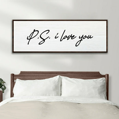 P.S. I Love You Typography Sign | Plow & Hearth