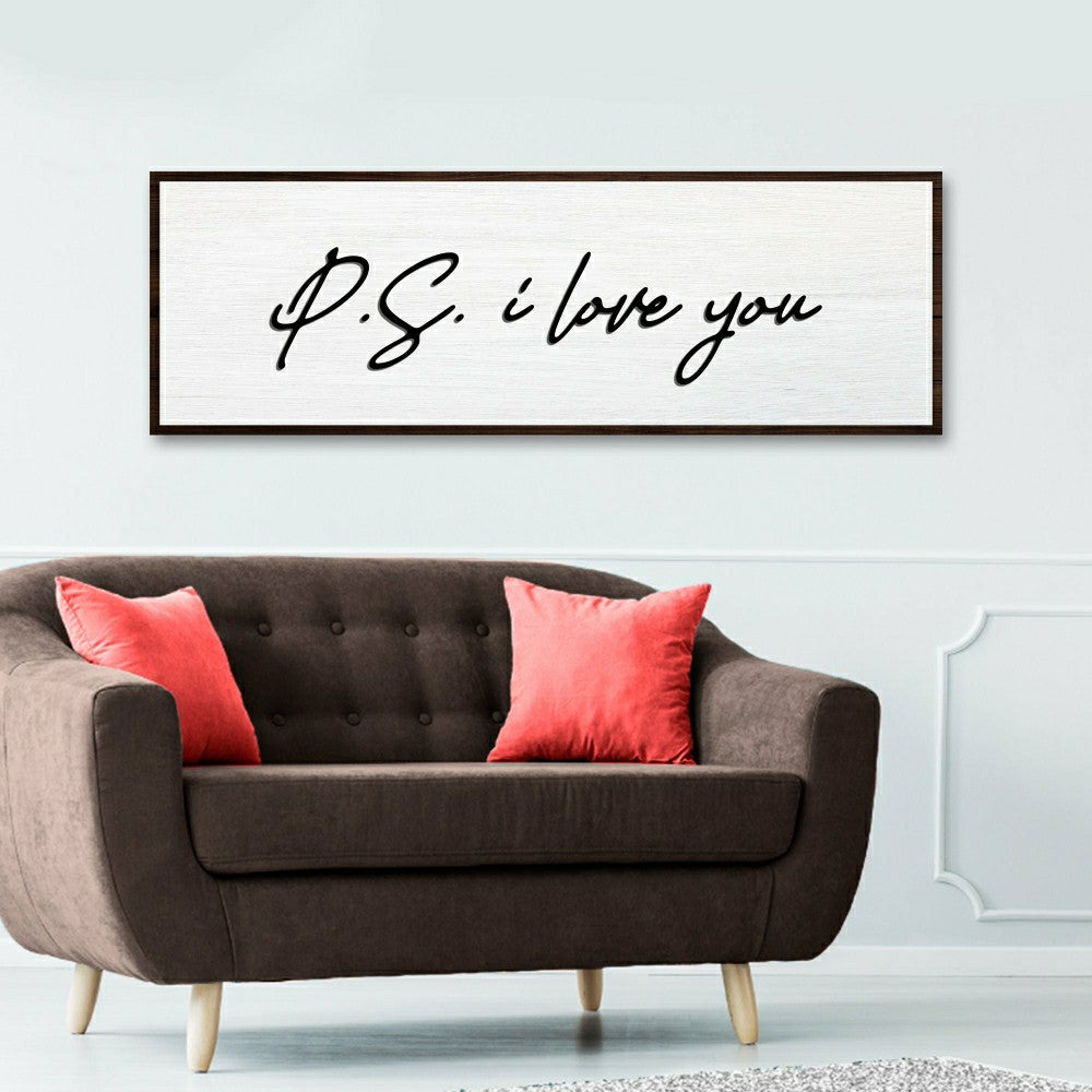 P.S. I Love You Typography Sign | Plow & Hearth