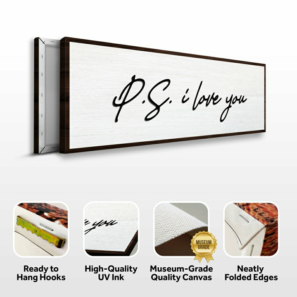 P.S. I Love You Typography Sign | Plow & Hearth