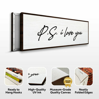 P.S. I Love You Typography Sign | Plow & Hearth