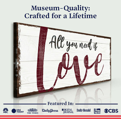 All You Need Is Love Sign | Plow & Hearth