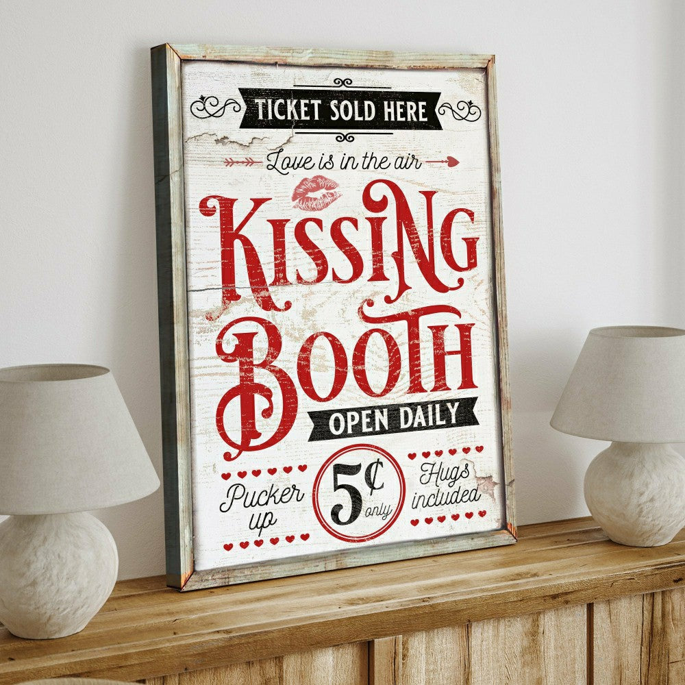 Kissing Booth Sign | Plow & Hearth