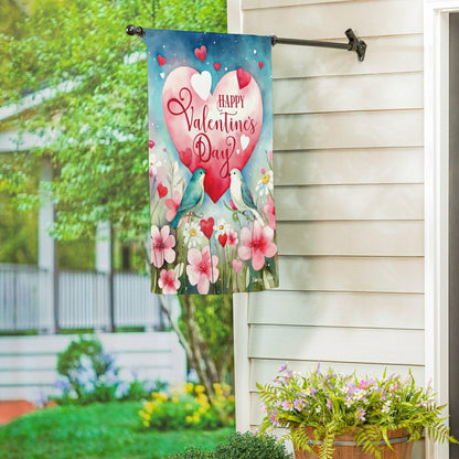 Lovebirds Suede House Flag | Plow & Hearth