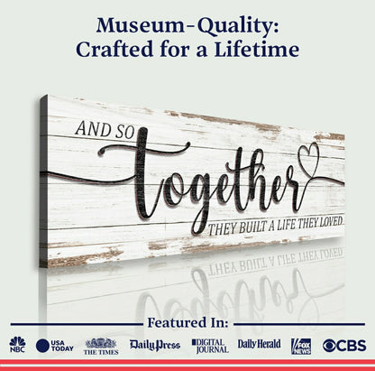 And So Together They Built A Life They Loved Sign | Plow & Hearth