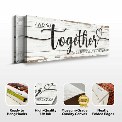 And So Together They Built A Life They Loved Sign | Plow & Hearth