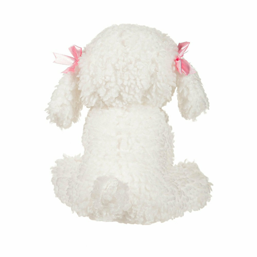 10" Plush Valentine's Bichon Frise | Plow & Hearth