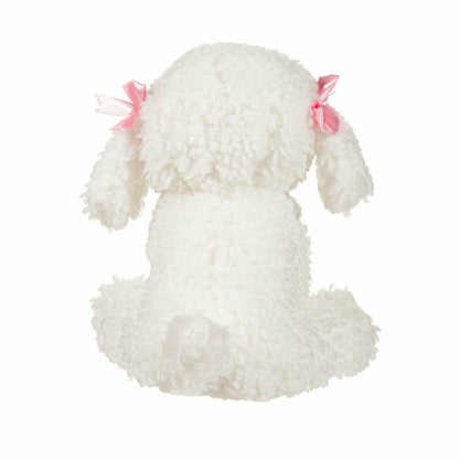 10" Plush Valentine's Bichon Frise | Plow & Hearth