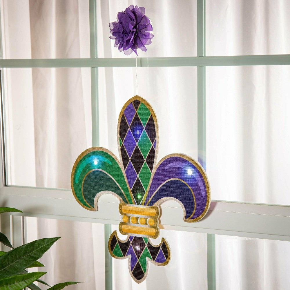 Fleur de Lis LED Window Décor | Plow & Hearth