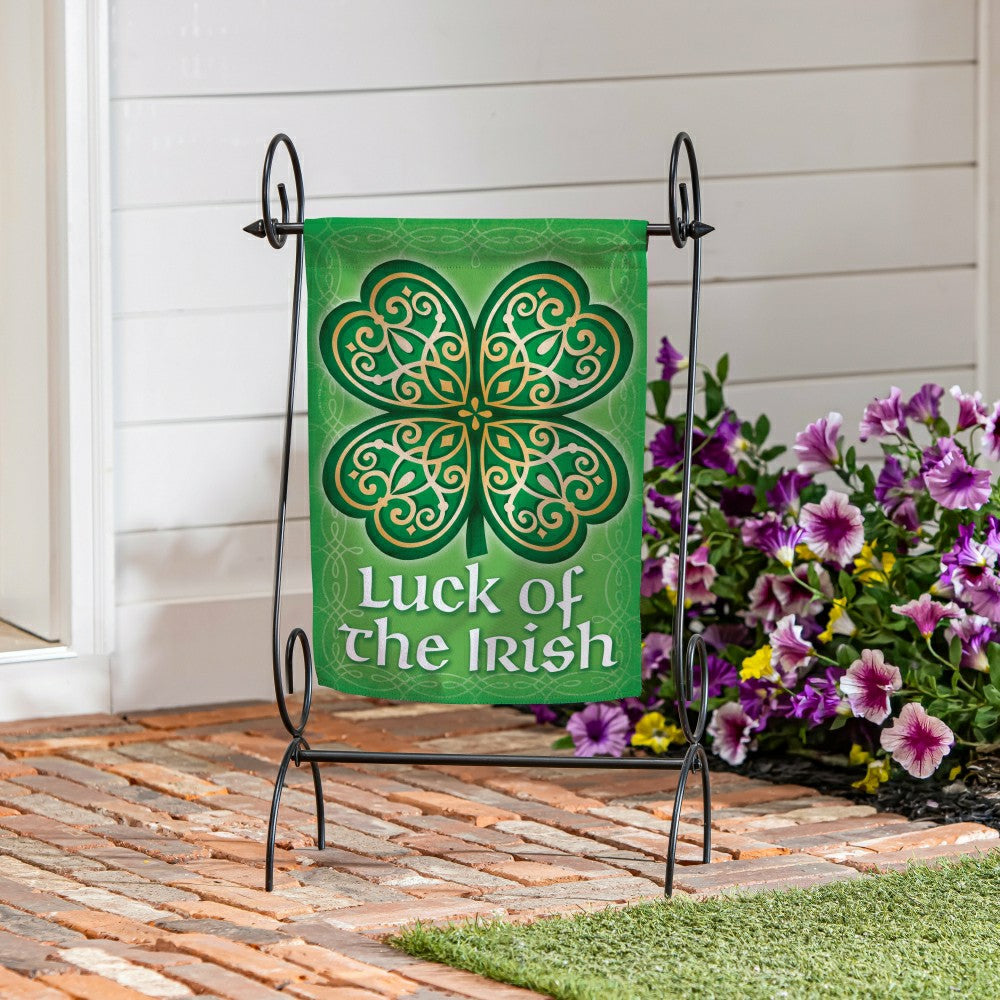Luck Of The Irish Suede Garden Flag | Plow & Hearth