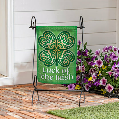 Luck Of The Irish Suede Garden Flag | Plow & Hearth