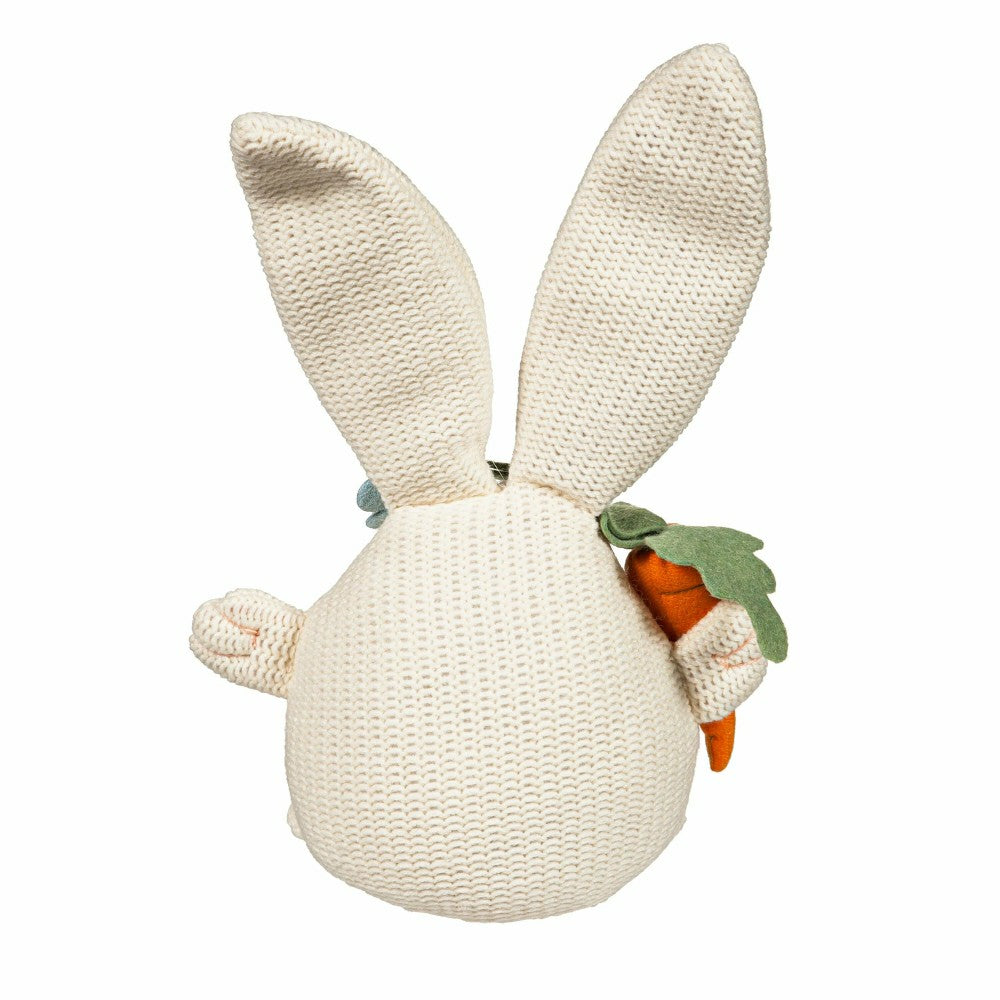 Hop Into Spring Table Decor Fabric Whimsical Bunny with Carrot | Plow & Hearth