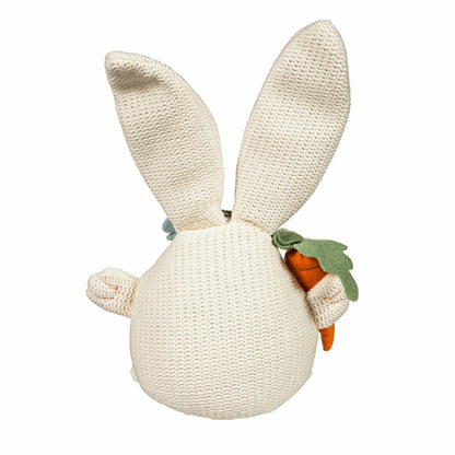 Hop Into Spring Table Decor Fabric Whimsical Bunny with Carrot | Plow & Hearth