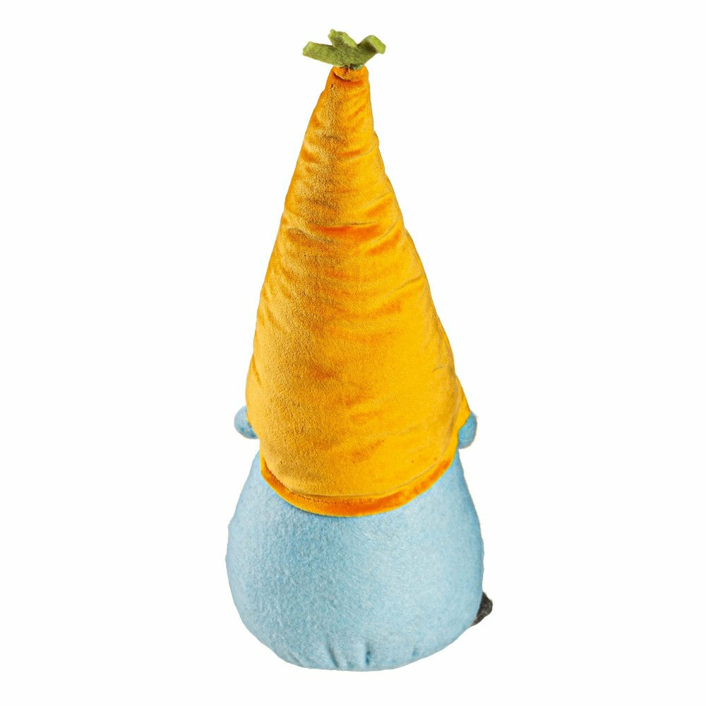 Hop Into Spring Table Decor Fabric Easter Gnome with Carrot Hat | Plow & Hearth