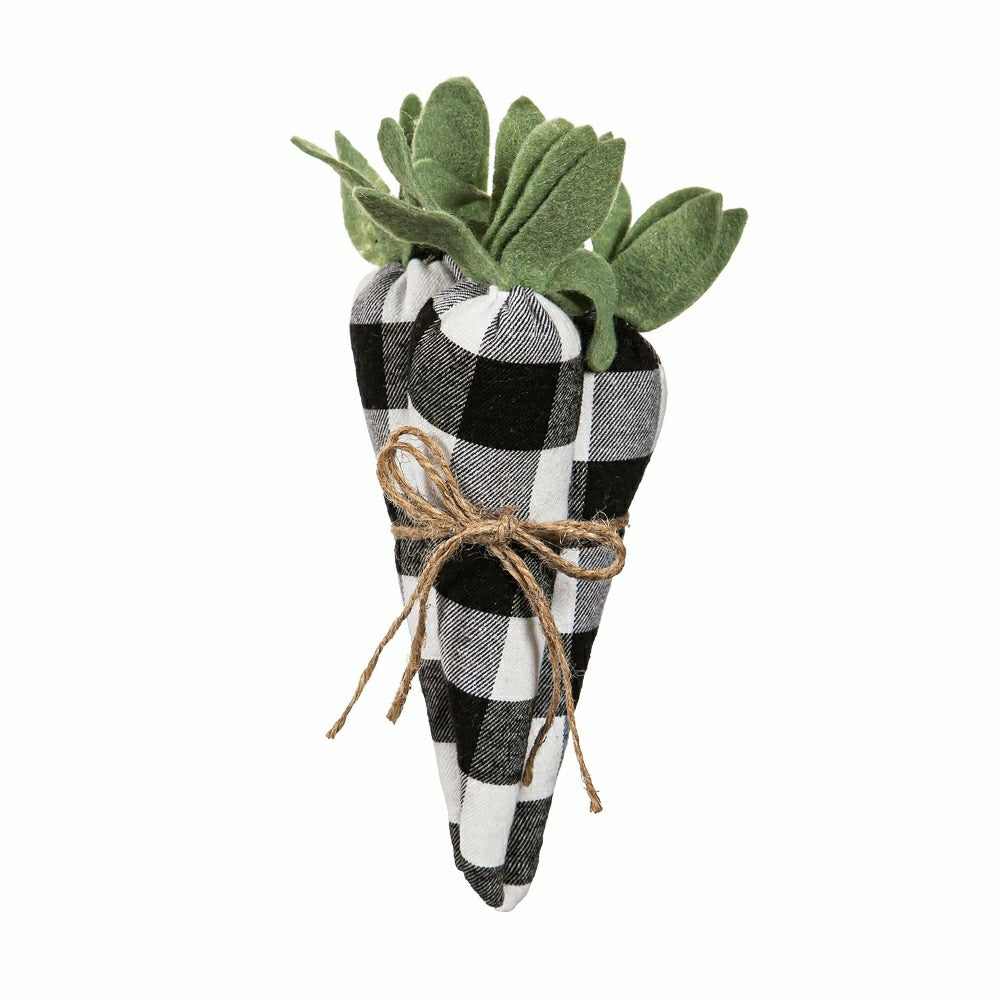 Fabric Buffalo Check Carrot Bundle | Plow & Hearth