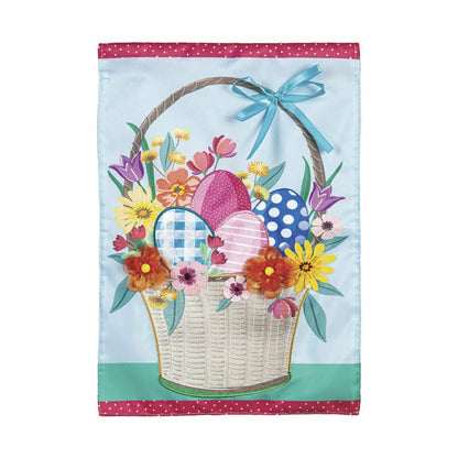 Easter Basket Applique Garden Flag | Plow & Hearth