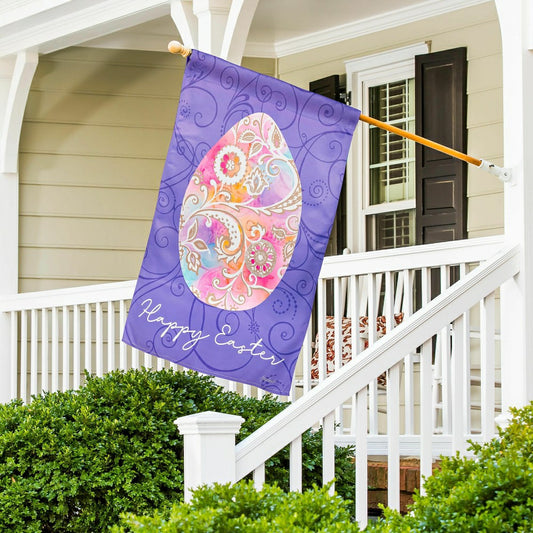 Rainbow Egg Suede House Flag | Plow & Hearth
