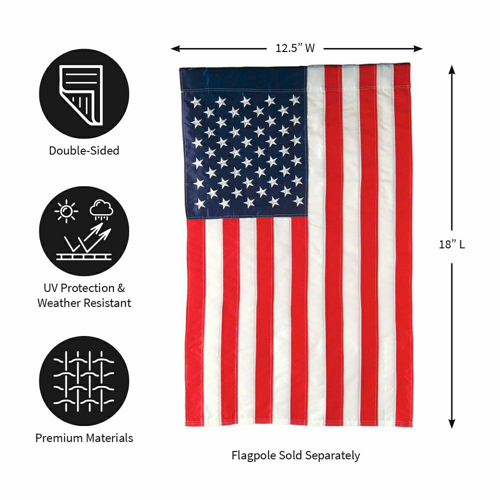 American Flag Applique Garden Flag | Plow & Hearth