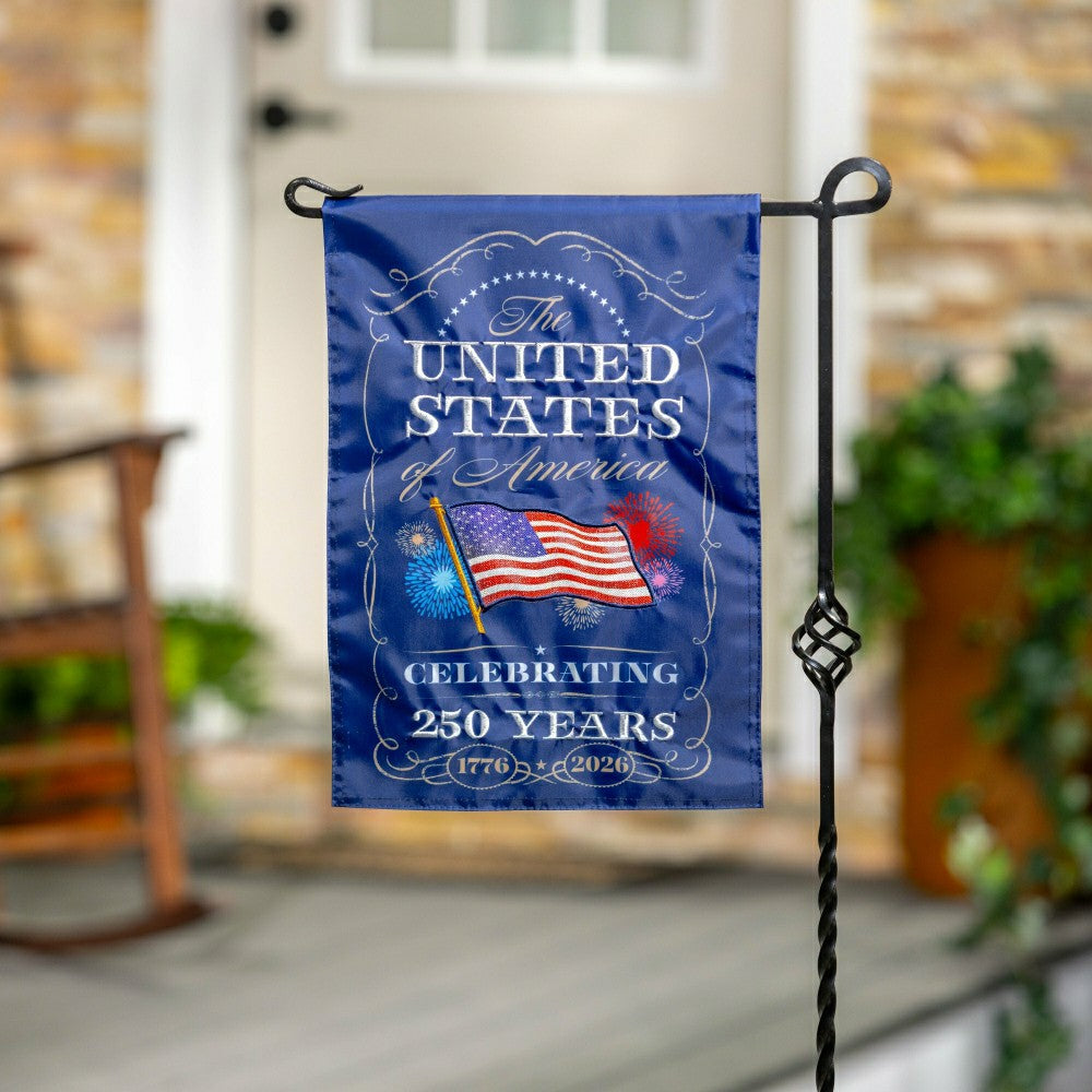 250th Anniversary Celebration Applique Garden Flag | Plow & Hearth