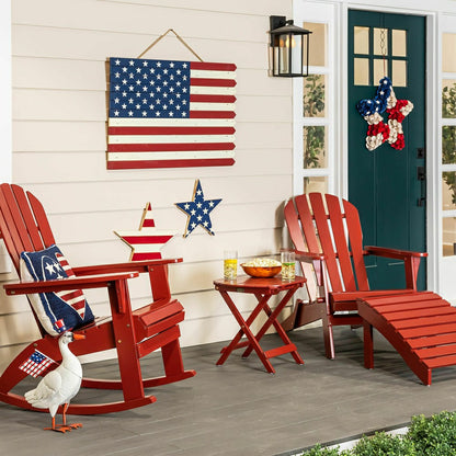 Classic American Flag Wooden Wall Art | Plow & Hearth