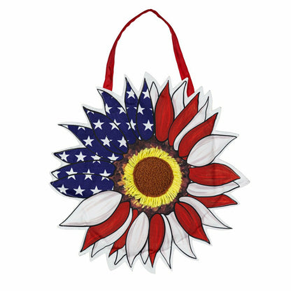 Patriotic Sunflower Door Decor | Plow & Hearth