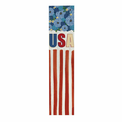 American Classic Garden Decor, Porch Leaner, Floral USA, 10.75" L x 46 | Plow & Hearth