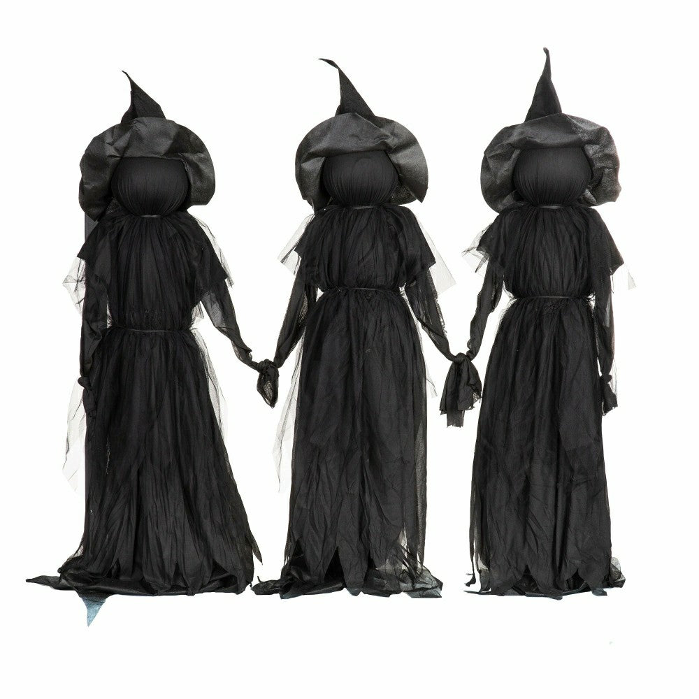 Lighted Halloween Witch Stakes, Set of 3 | Plow & Hearth