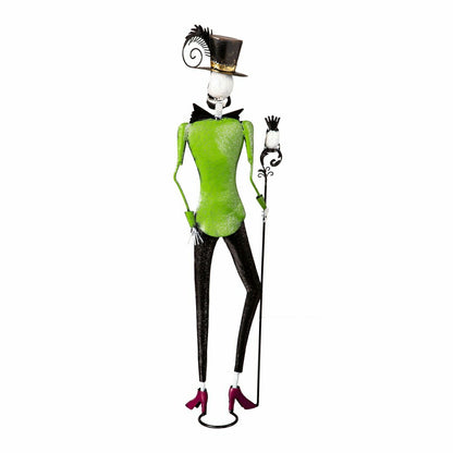 Metal Halloween Skeleton Statues, Set of 2 | Plow & Hearth