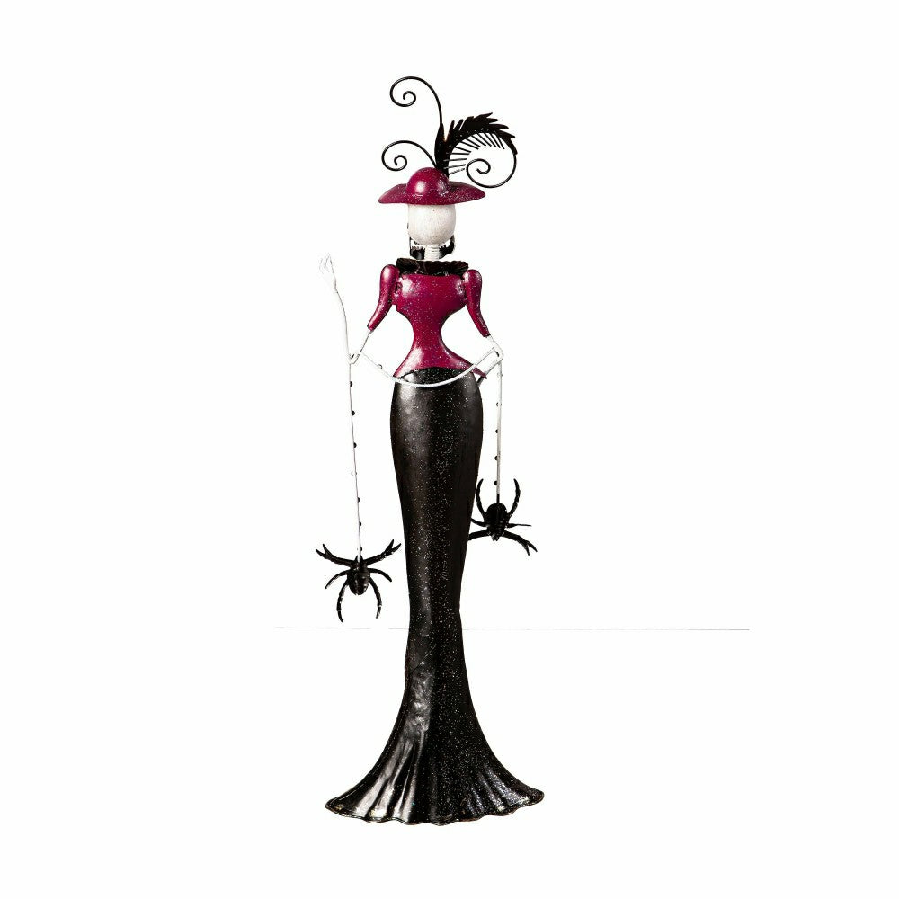 Metal Halloween Skeleton Statues, Set of 2 | Plow & Hearth