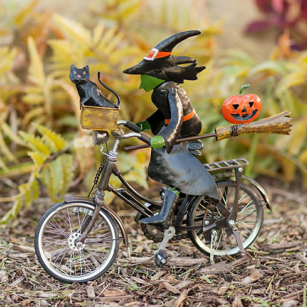 Metal Witch on a Bicycle | Plow & Hearth