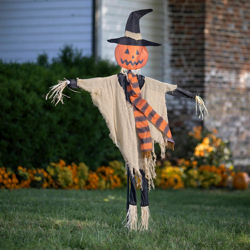 75" Scarecrow Fabric Garden Stake | Plow & Hearth