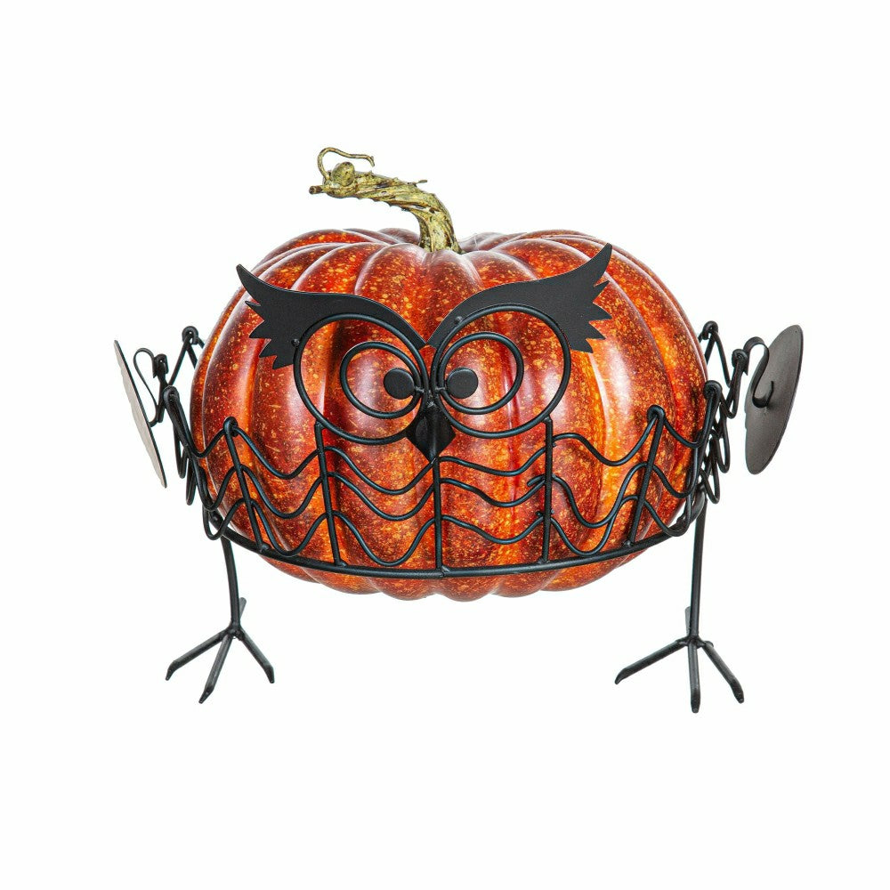 Set Of 2 Owl Pumpkin Holders | Plow & Hearth