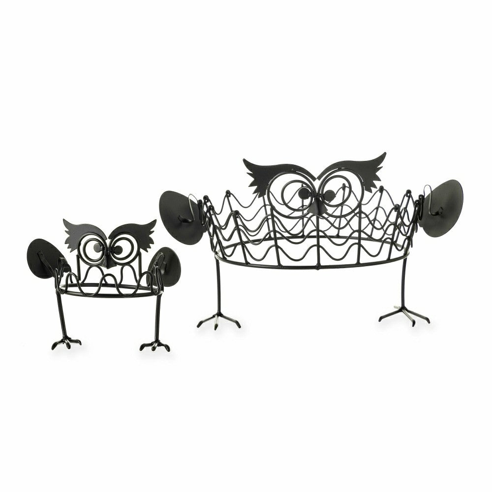 Set Of 2 Owl Pumpkin Holders | Plow & Hearth