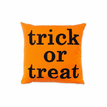 Indoor/Outdoor Halloween Trick or Treat Cotton Throw Pillow | Plow & Hearth