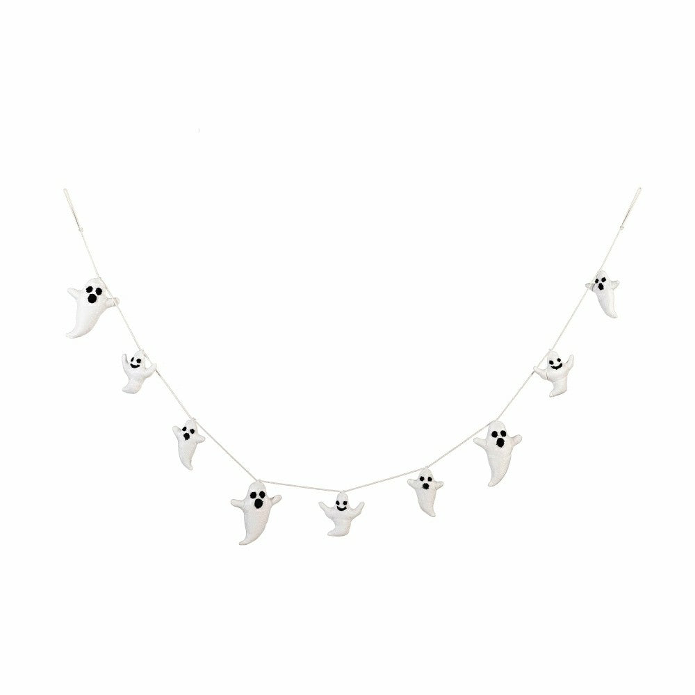 Ghost Fabric Garland, 72"L | Plow & Hearth