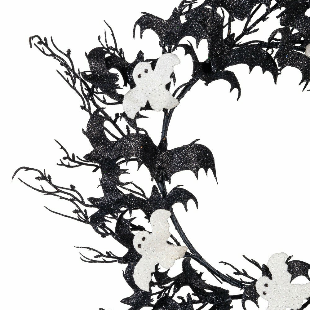Bat and Ghost Wreath, 20" | Plow & Hearth