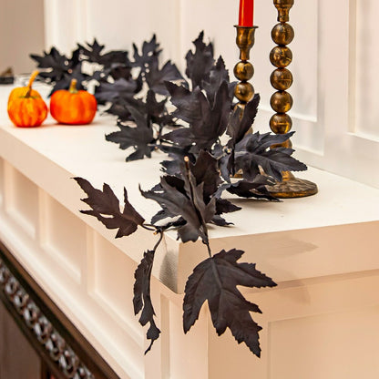 Halloween Maple LED Color Changing Garland, 72"L | Plow & Hearth