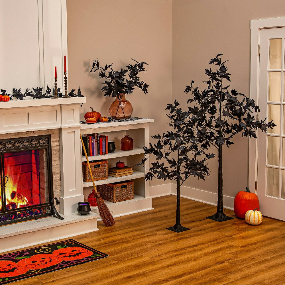 Halloween Maple LED Color Changing Garland, 72"L | Plow & Hearth