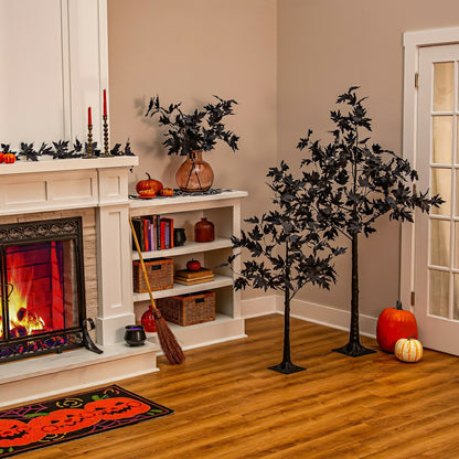 Halloween Maple LED Color Changing Garland, 72"L | Plow & Hearth