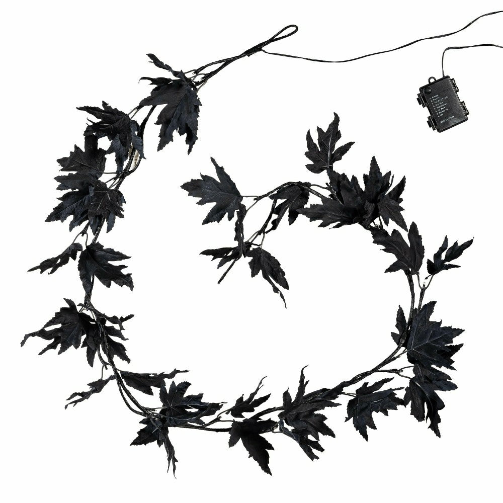 Halloween Maple LED Color Changing Garland, 72"L | Plow & Hearth