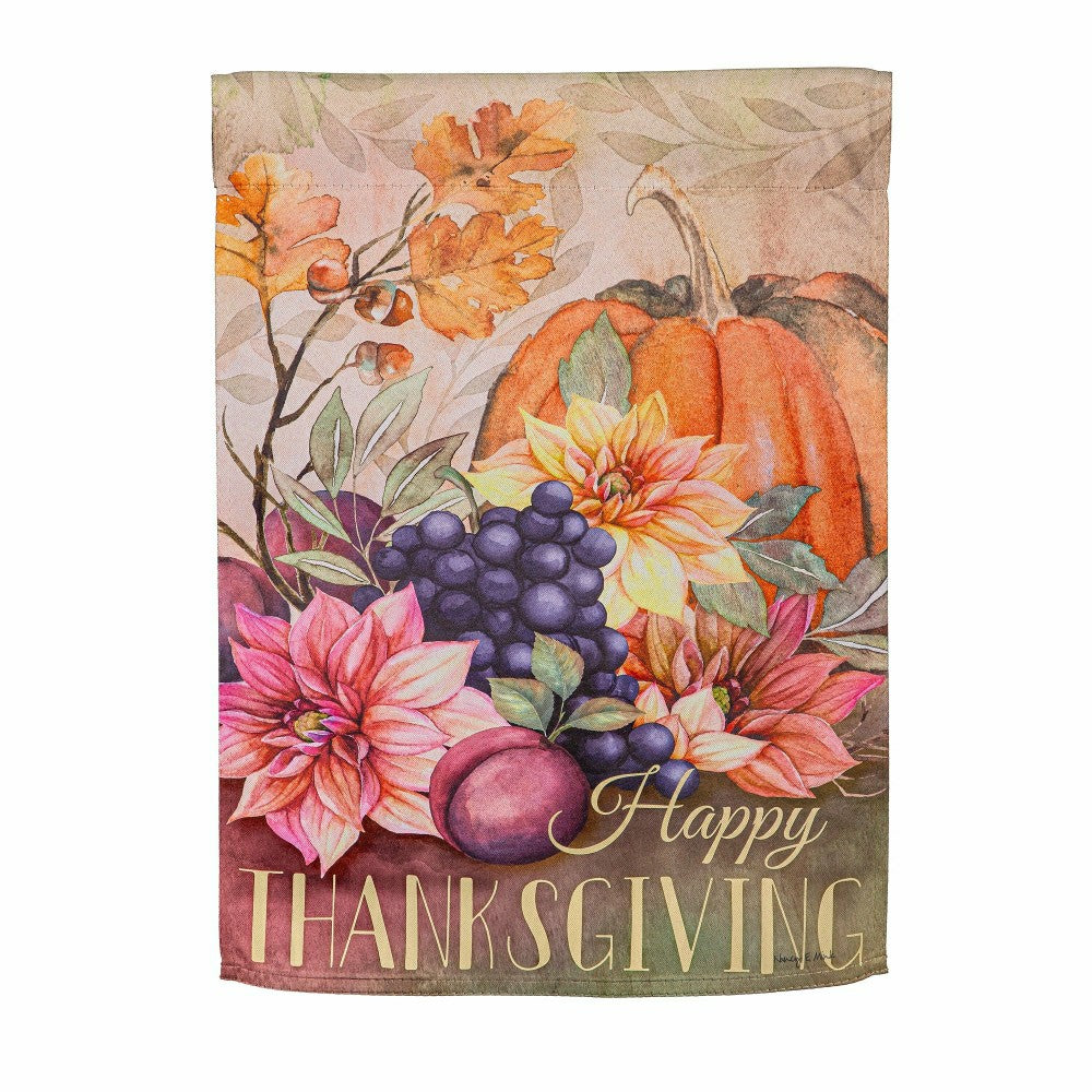 Happy Thanksgiving Suede Garden Flag | Plow & Hearth